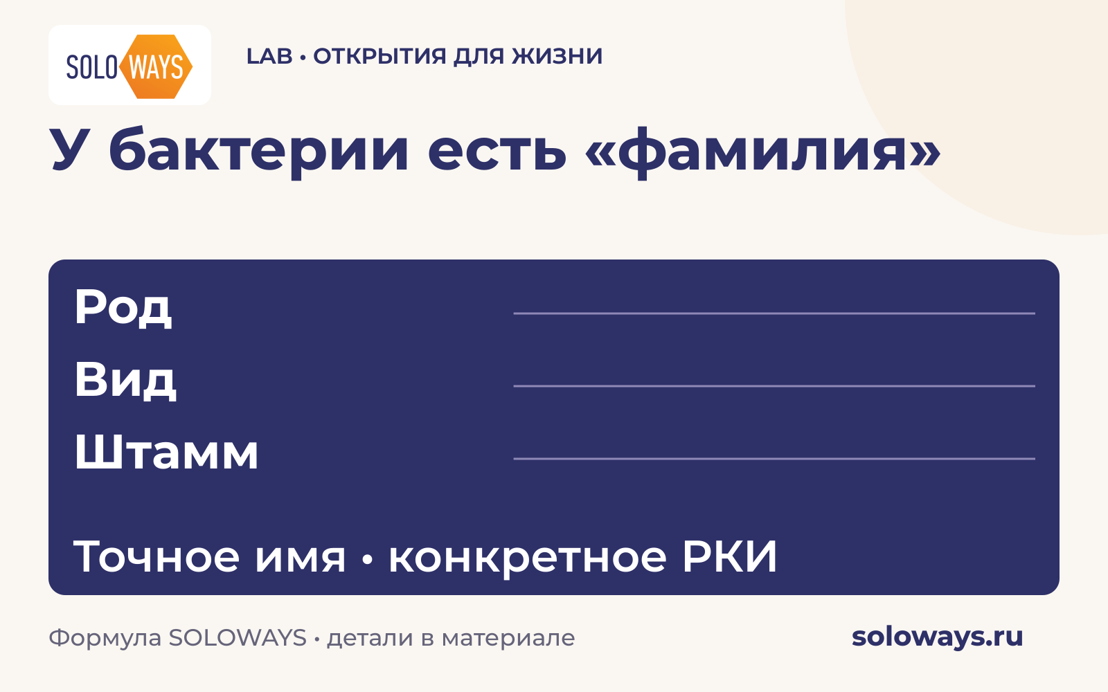 У бактерии есть «фамилия»